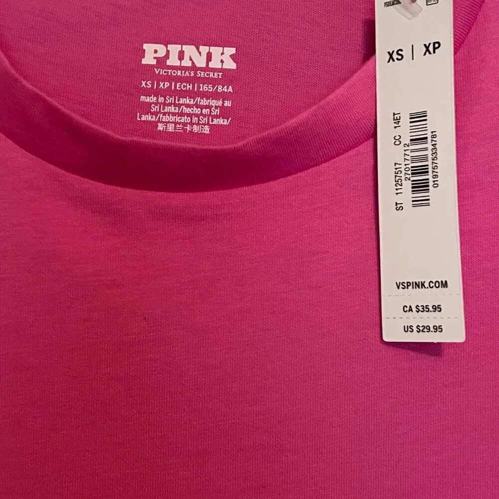 Victoria's Secret, PINK Perfect Cotton Tee, NEW! - Picture 3 of 5